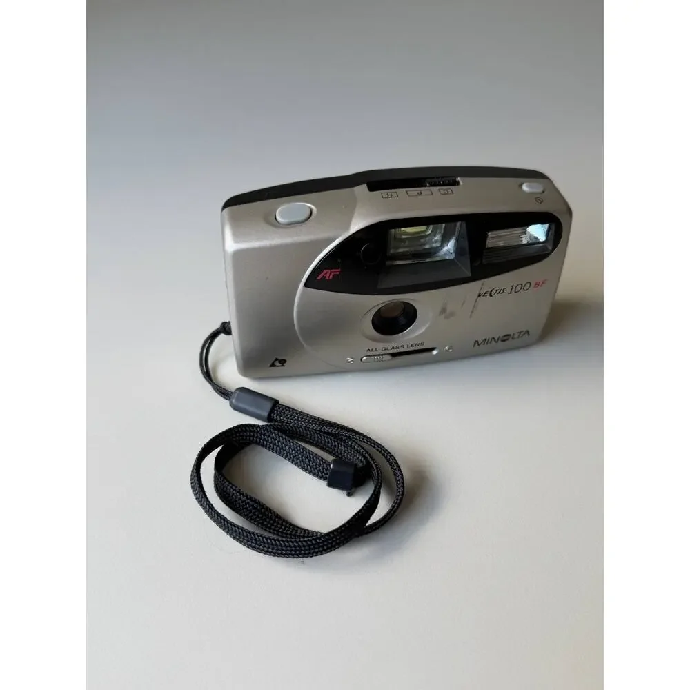 Minolta Vectis 100 BF Point And Shoot Aps Film Camera Compact 90s WORKS